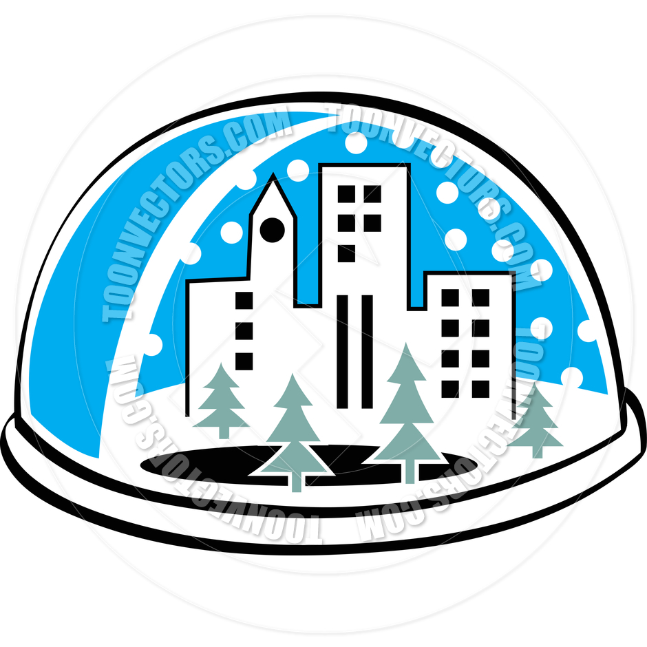 940x940 Cartoon Snow Globe Vector Illustration By Clip Art Guy Toon