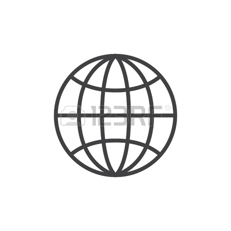 450x450 Icons For Globe Outline Icon