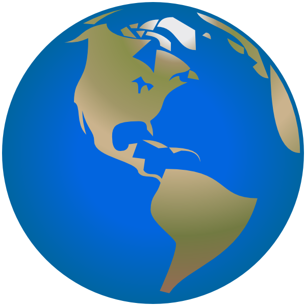 600x600 Globe America Simple