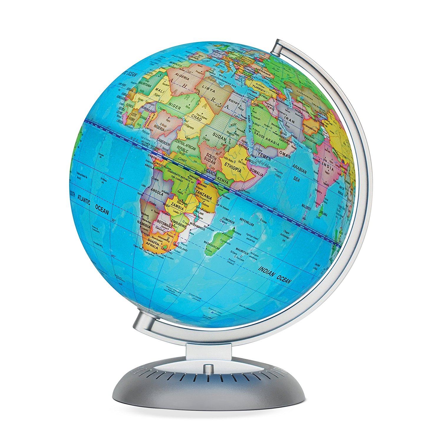 1500x1500 Illuminated World Globe For Kids With Stand,built