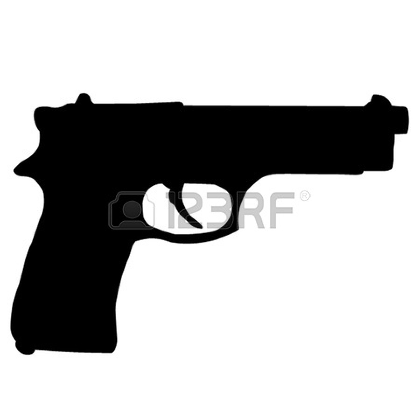 1350x1350 Glock 17 Pistol Clipart