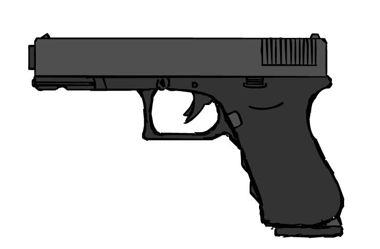 741x486 Gun Clipart Glock
