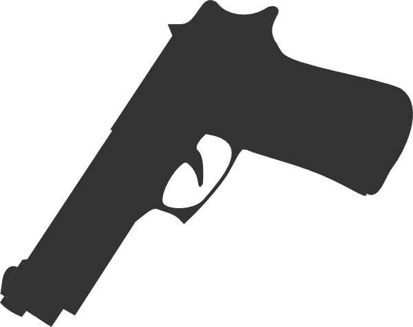 600x476 Pistol Clipart Silhouette