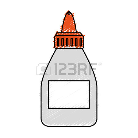 450x450 Glue Bottle Isolated Icon Vector Illustration Design Royalty Free