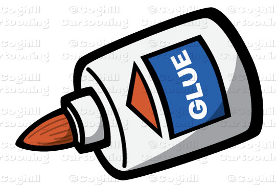 540x362 Glue Bottle Stock Illustration Cartoon Clipart