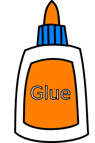 396x596 Color Glue Bottle Clip Art
