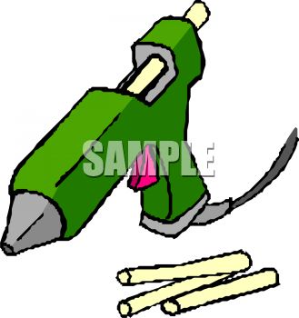 329x350 Hot Glue Gun Clipart