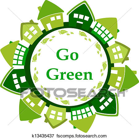 450x448 Clip Art Of Go Green K13435437