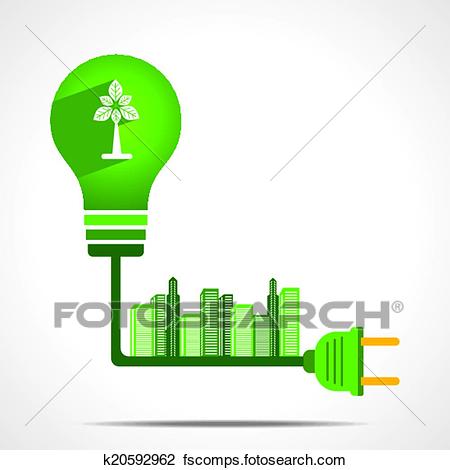 450x470 Clipart Of Go Green Energy Concept K20592962