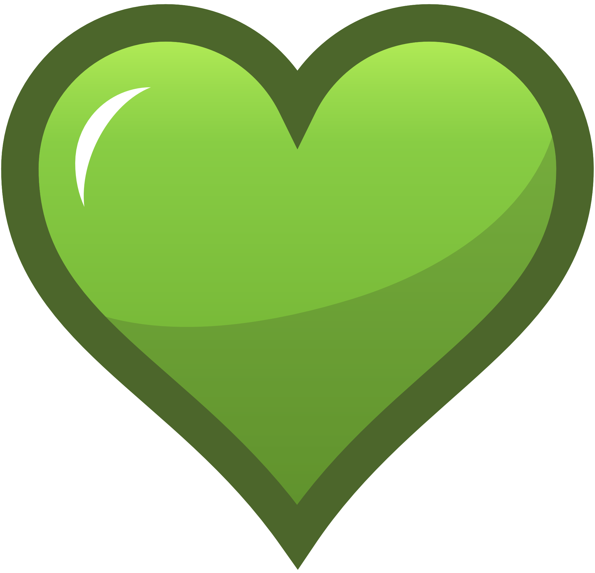 1969x1896 Green Clipart Love Heart