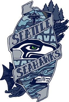 236x347 Seattle Seahawks 12th Man Fear This Eye Vinyl Decals Sticker 2