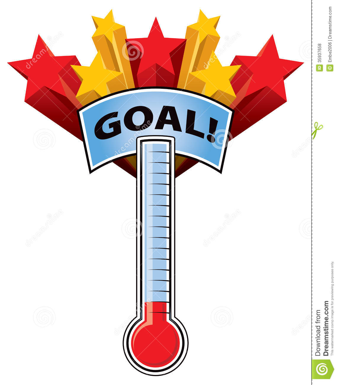 1142x1300 Goal Setting Thermometer Clipart