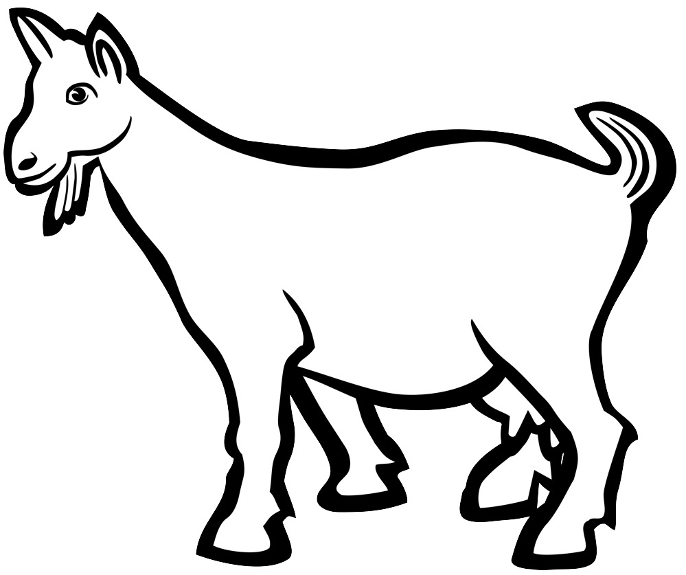 999x837 Goat Clipart