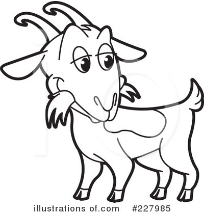 400x420 Goat Clipart Black And White