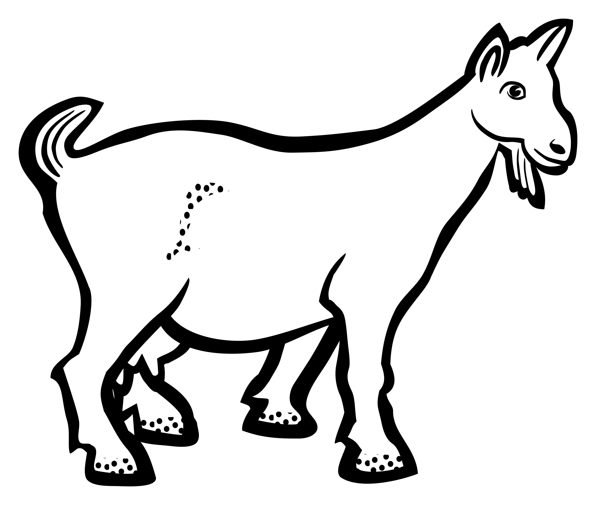 2400x2034 Goat Clipart Club