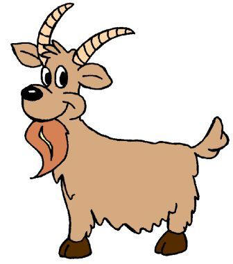 336x380 Cartoon Goat Clipart