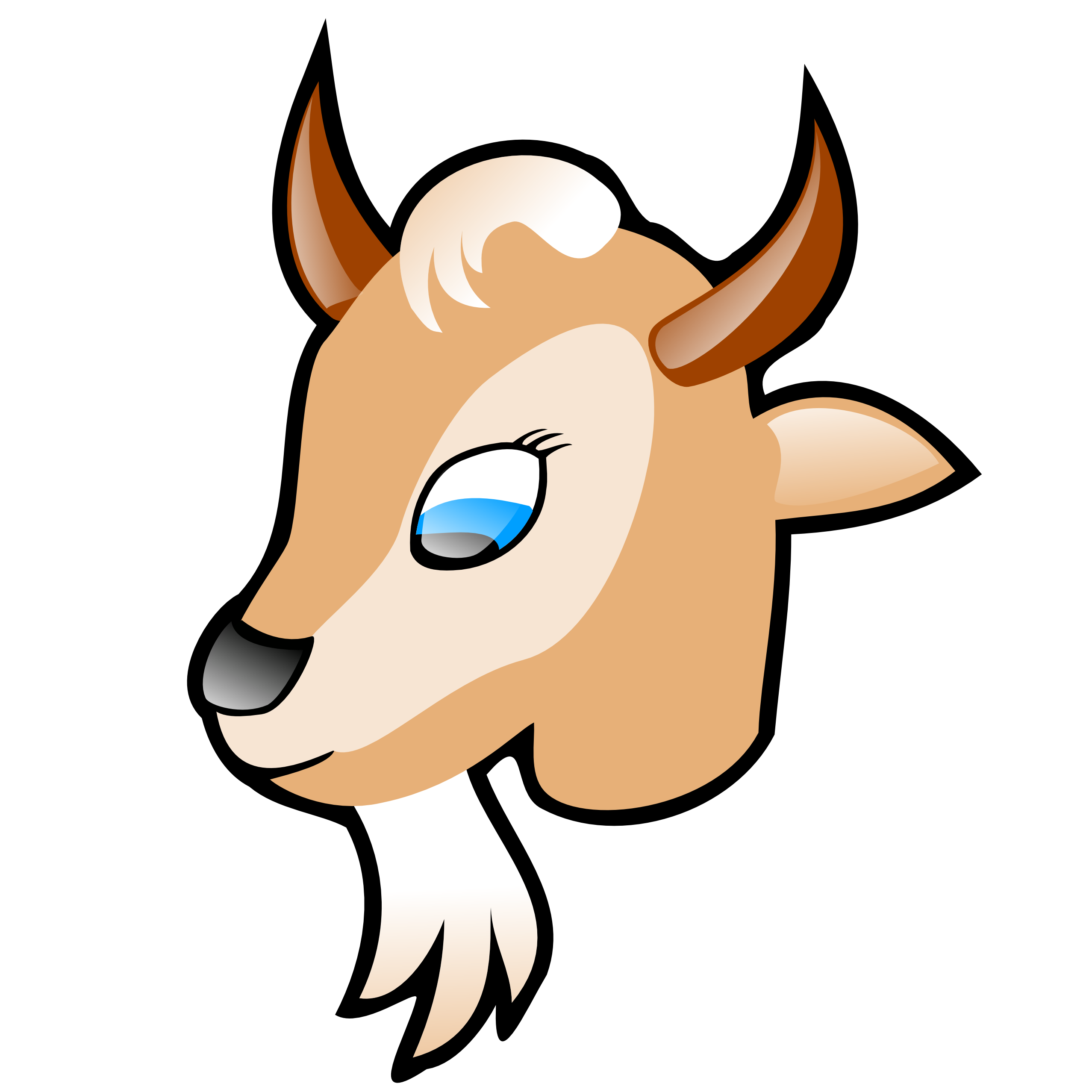 2555x2555 Goat Clipart Black And White Free Images