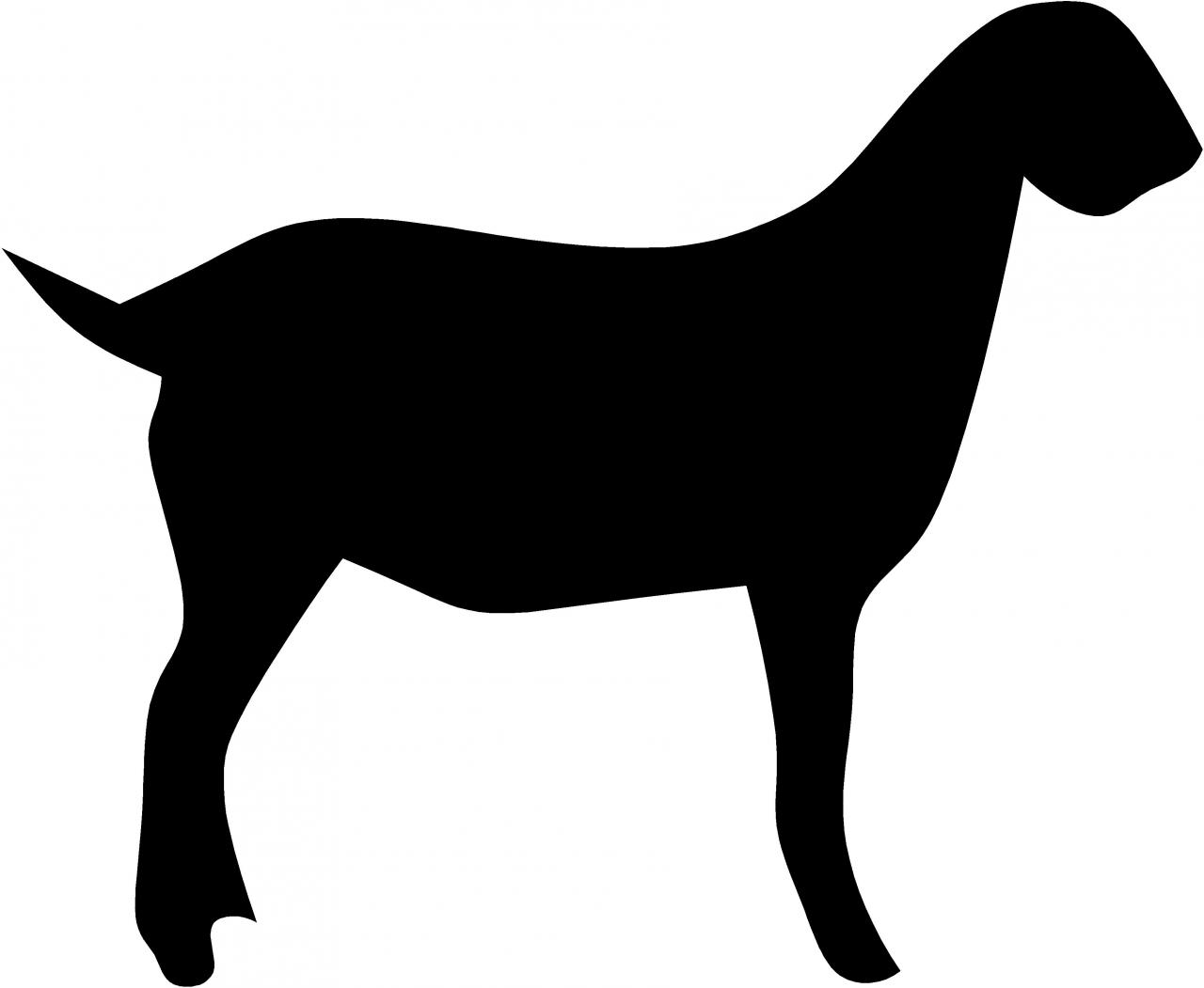 1280x1051 Goat Clipart Silhouette