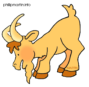 292x285 Orange Clipart Goat