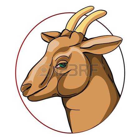 450x450 Orange Clipart Goat