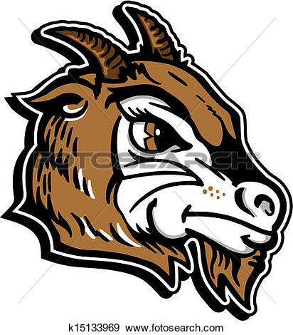 412x470 Billy Goat Head Clipart