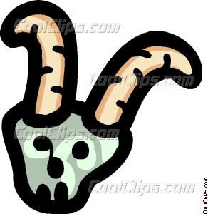 292x300 Cartoon Goat Headantlers Vector Clip Art