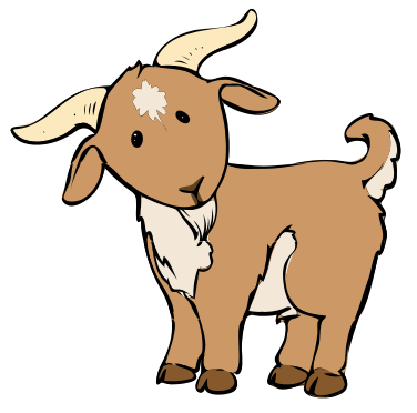 376x372 Goat Cartoon