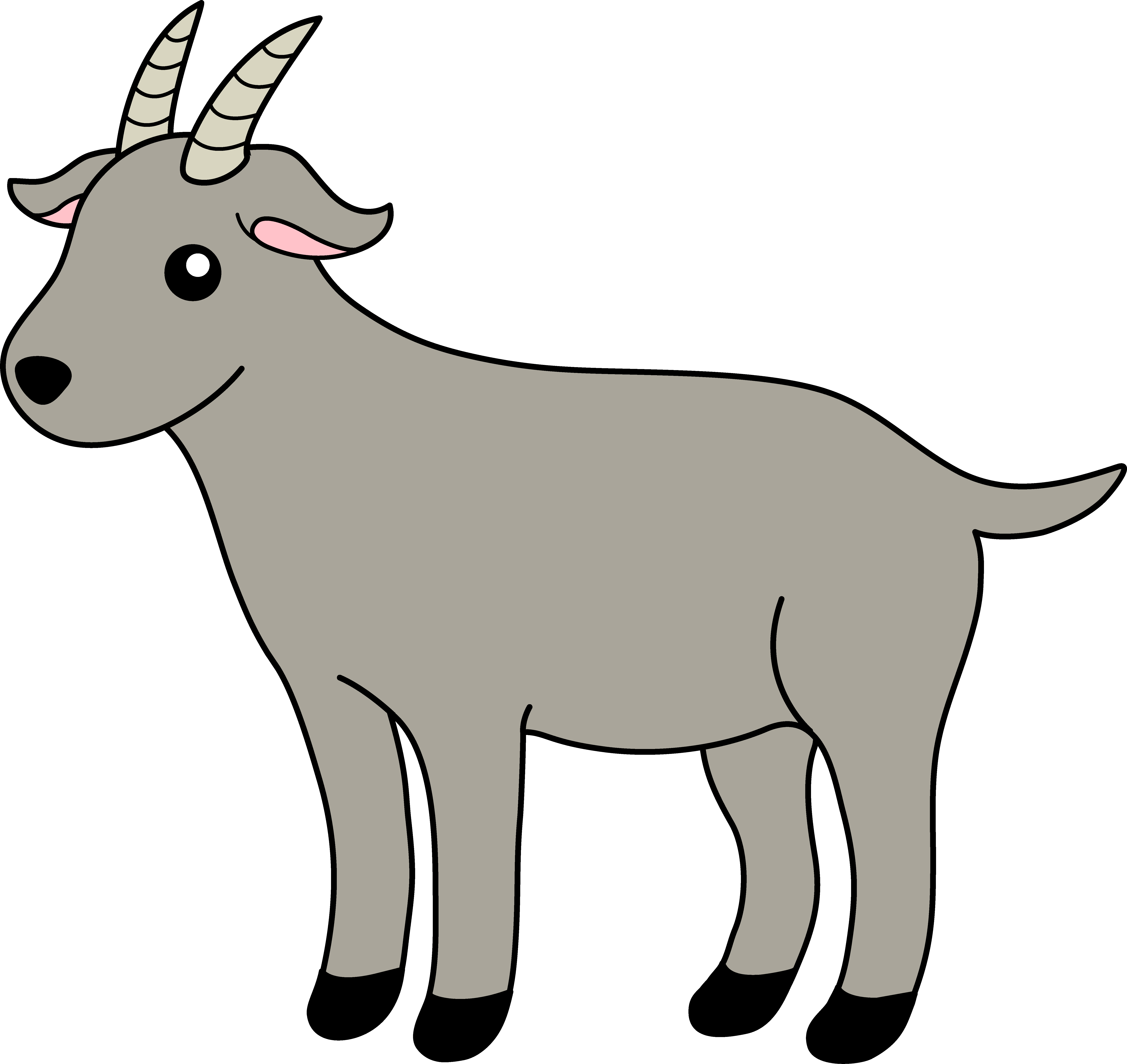 6445x6083 Silly Goat Cliparts 257582