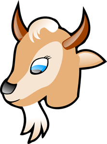 222x297 Cartoon Goat Head Png, Svg Clip Art For Web