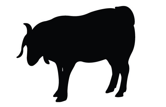 550x354 Goat Silhouette Vector Silhouettes Vector