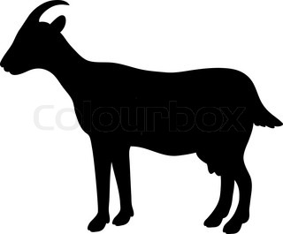 320x265 Vector Rural Farm Animals On A White Background Stock Vector