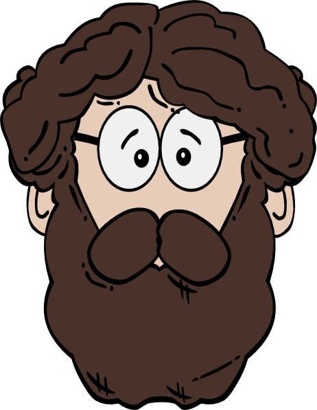 462x597 Clip Art Guy With Beard Clipart