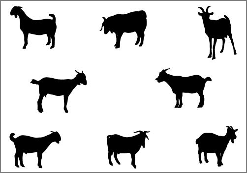 502x352 Goat Silhouette Clip Art Free Clipart