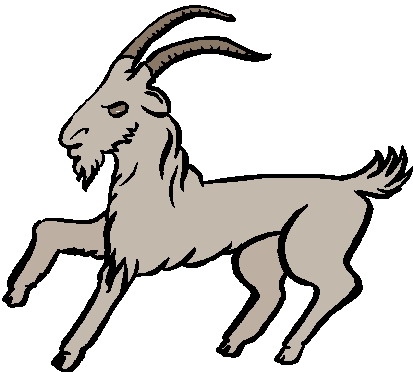 413x372 Mean Goat Clipart