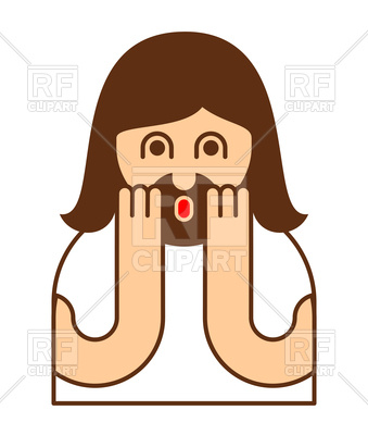 339x400 Oh My God Jesus Emotion Icon Royalty Free Vector Clip Art Image