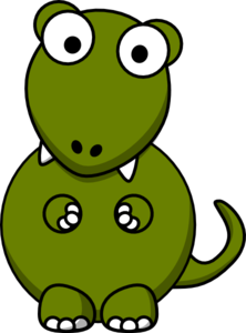 222x300 Big Eye Dinosaur Clip Art