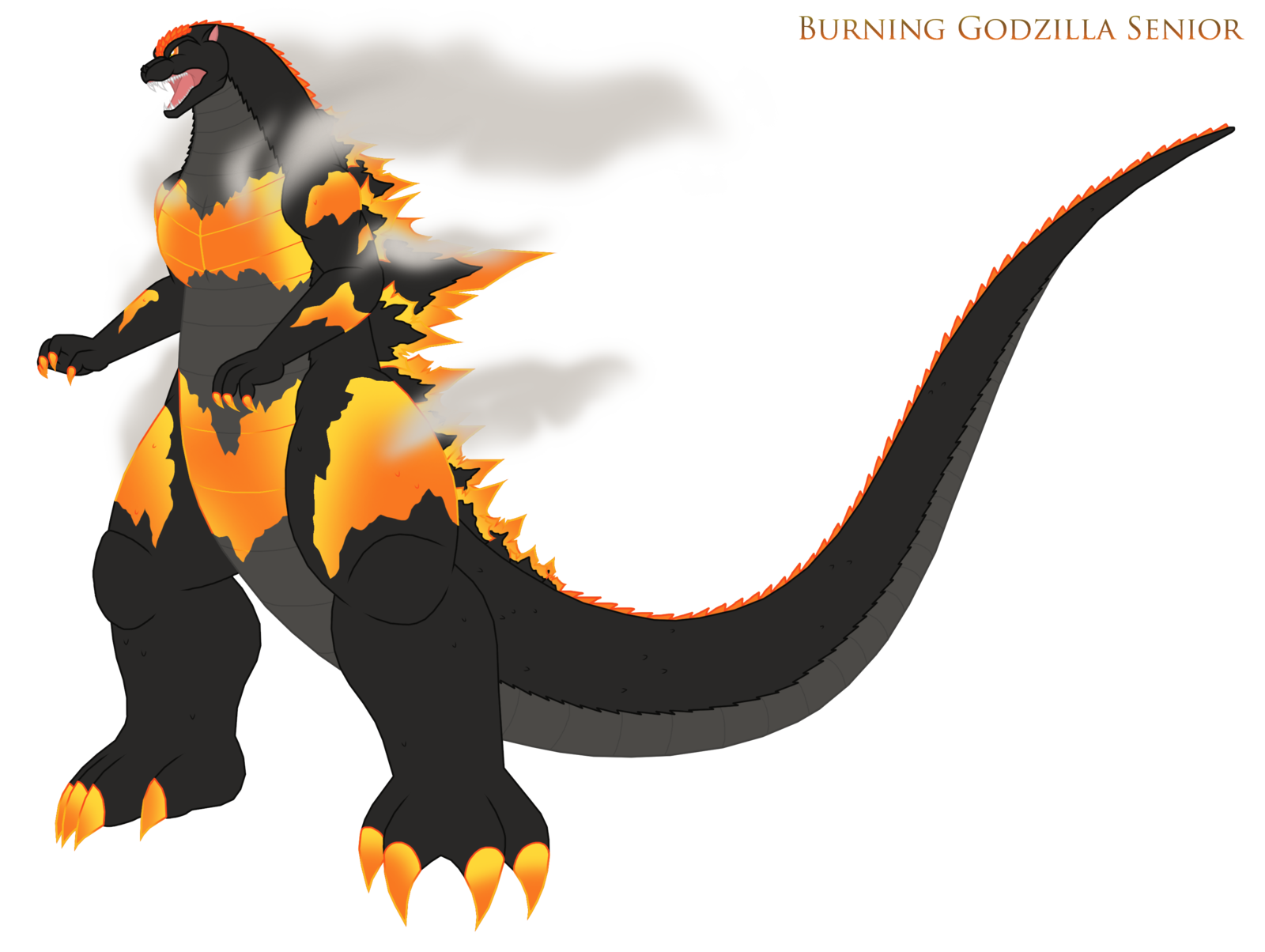 1600x1204 Burning Godzilla Senior By Pyrus Leonidas