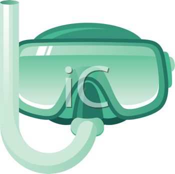 350x348 Royalty Free Clip Art Image Scuba Diving Goggles And Snorkel