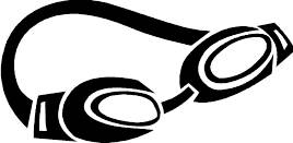268x131 Fun Swim Goggles Clipart