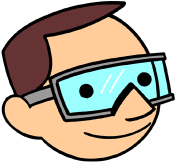 350x326 Scientist Clipart Goggles