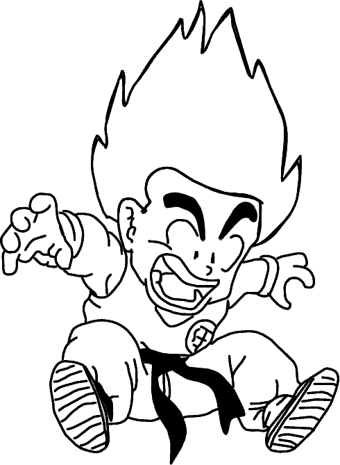 490x669 Goku Coloring Pages Coloring Pages To Print