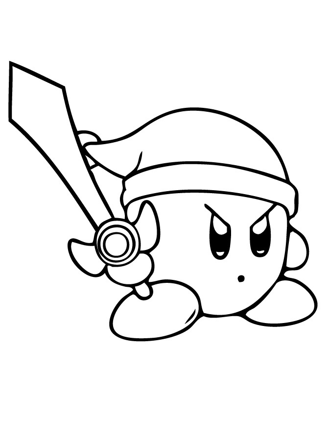 670x867 Coloring Pages Of Kirby Video Game Coloring Pages