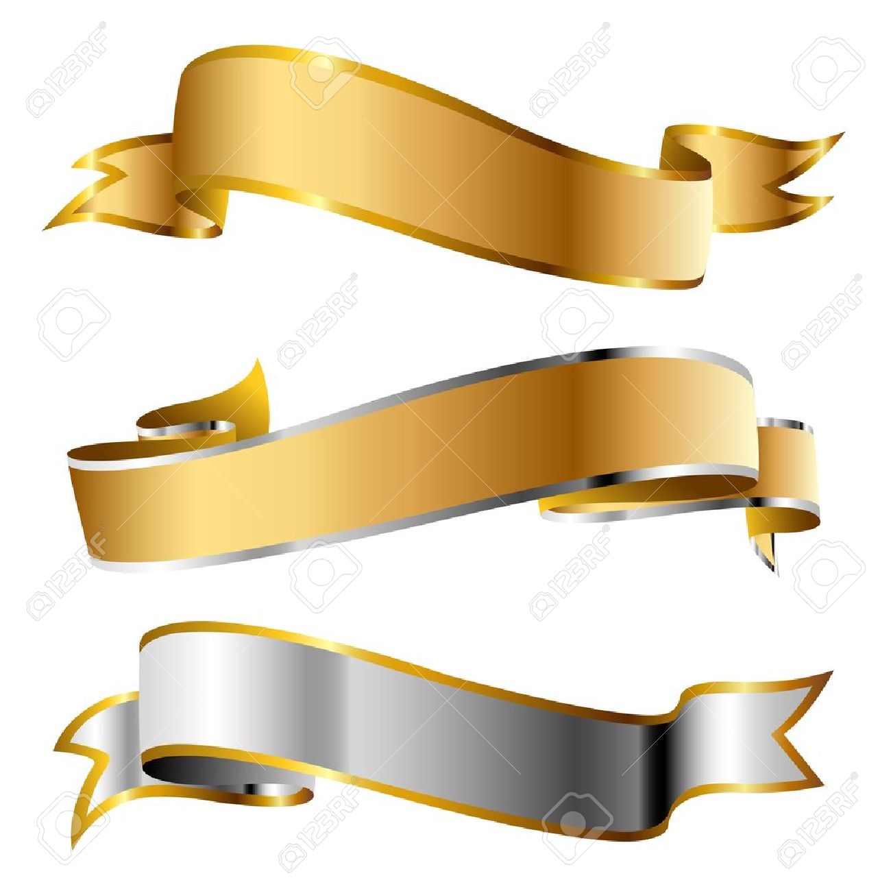 1300x1300 Golden Clipart Ribbon Scroll