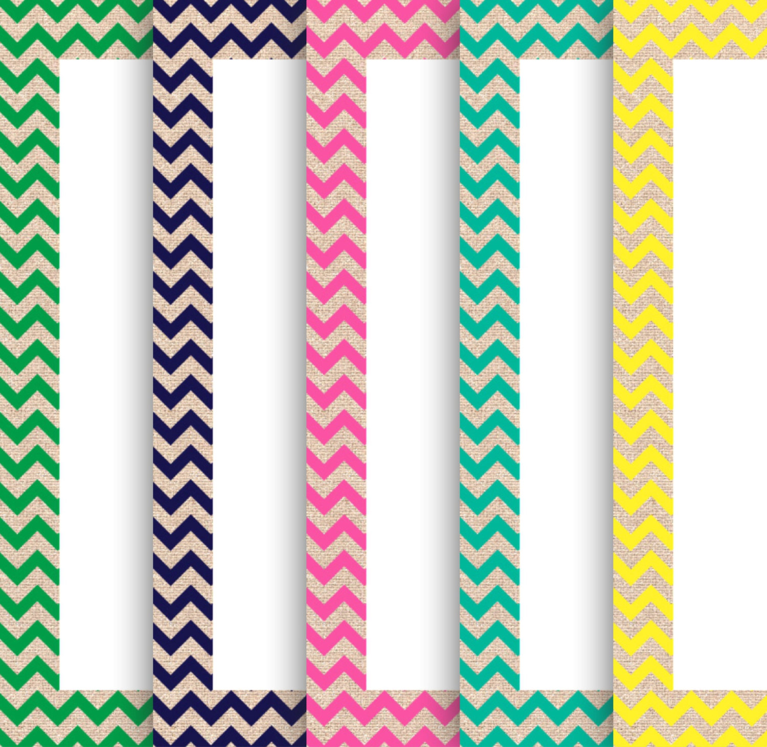 pink chevron page border