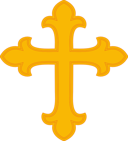 540x594 Gold Cross 1 Clip Art