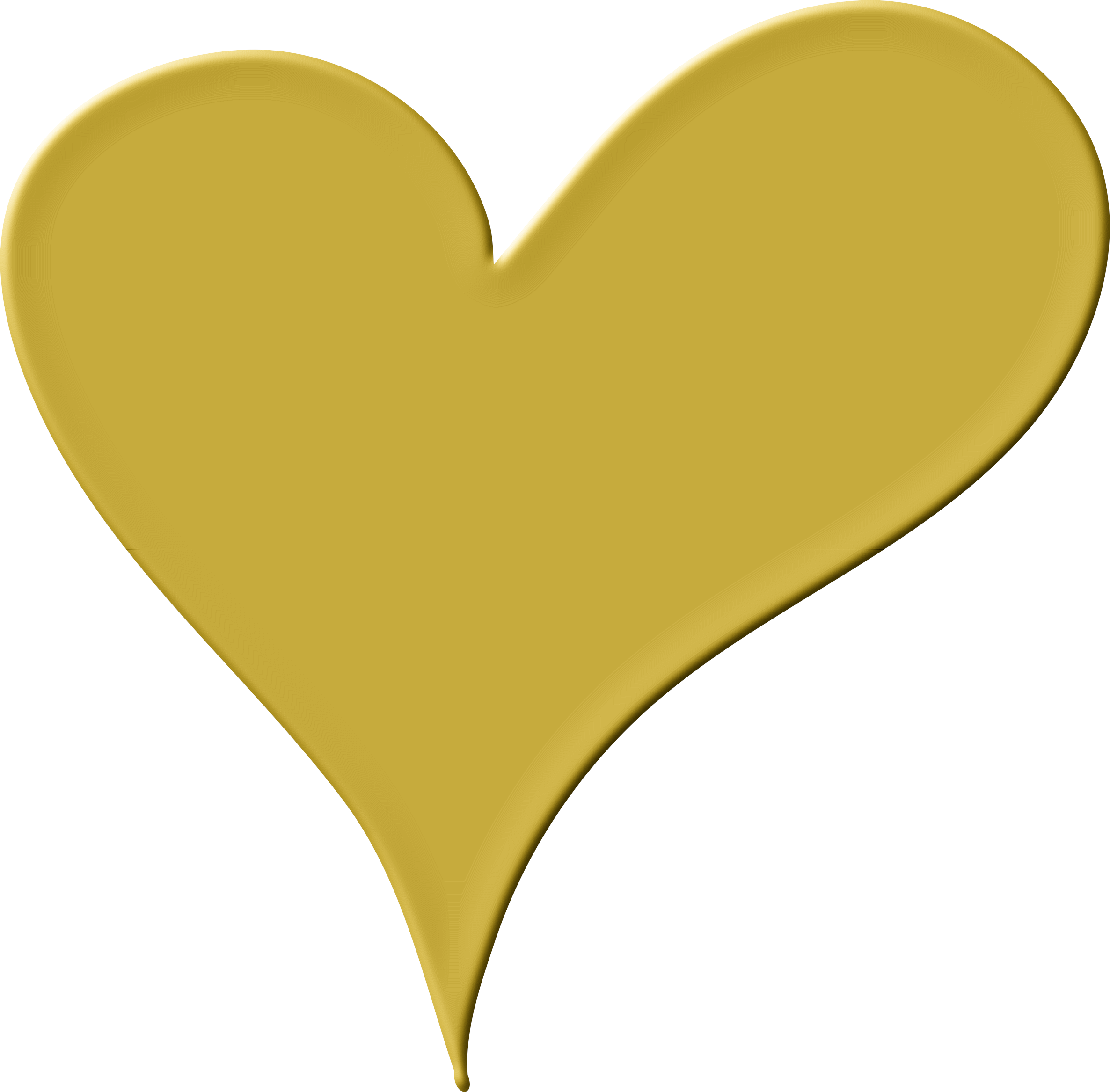 2372x2334 Heart Clipart Gold