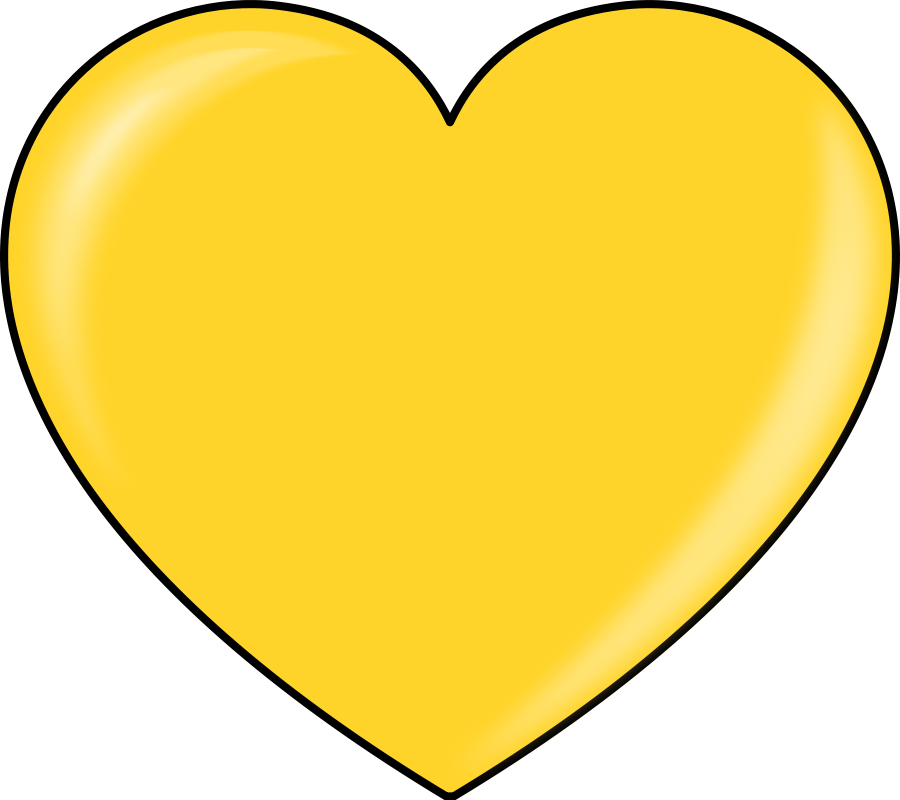 900x800 Heart Of Gold Clipart