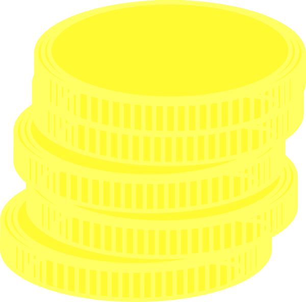 600x592 Gold Coins Clip Art