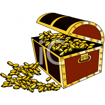 350x350 Gold Clipart Treasure Coin
