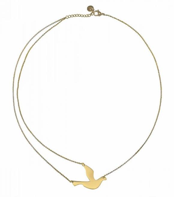 580x655 Dove Necklace Gold European Design Goods